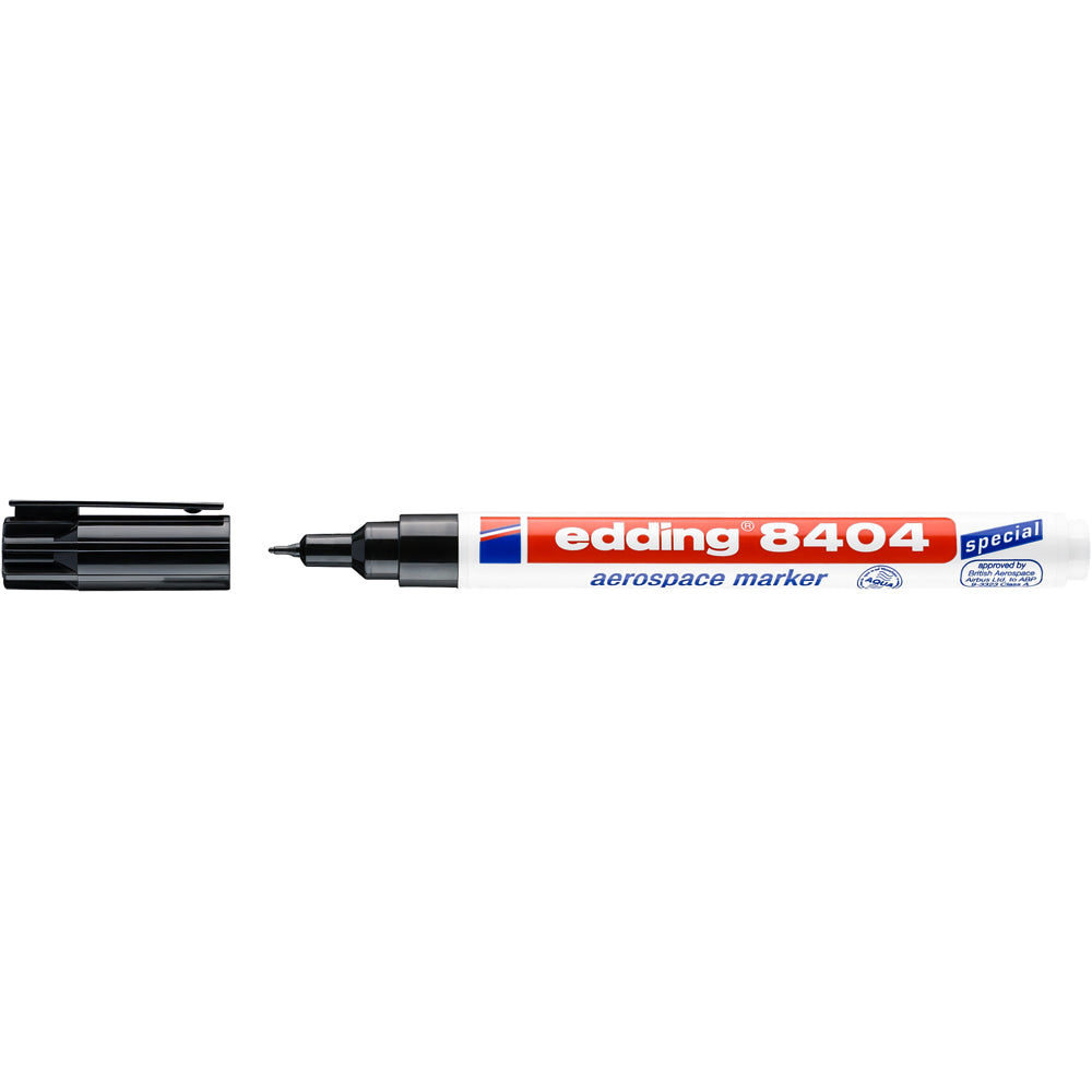 Marker Edding 8404 Aersopace, permanent, corp plastic, varf rotund, 0.75 mm, negru Marker Edding 8404 Aersopace, permanent, corp plastic, varf rotund, 0.75 mm, negru